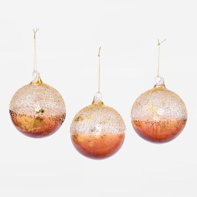 Ombre Mahogony Baubles - Set of 3