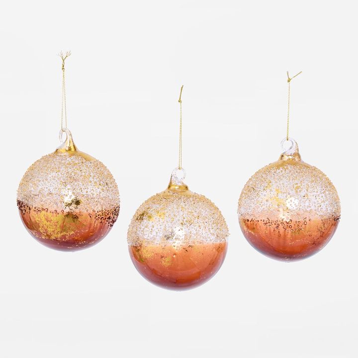 Ombre Mahogony Baubles - Set of 3