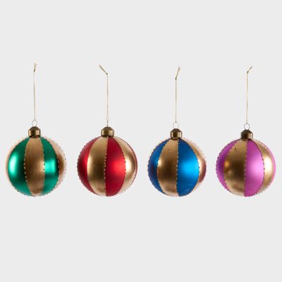 Carnival Baubles Multicolour - Set of 4