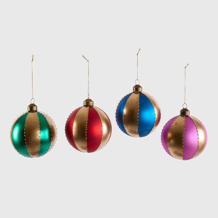 Carnival Baubles Multicolour - Set of 4