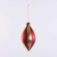 Carnival Tear Drop Baubles Multicolour - Set of 4