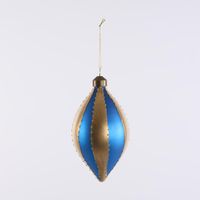 Carnival Tear Drop Baubles Multicolour - Set of 4