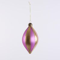 Carnival Tear Drop Baubles Multicolour - Set of 4