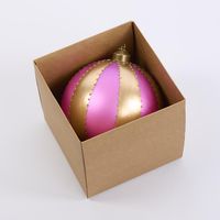 Carnival Bauble Large Fuchsia & Gold