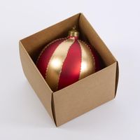 Carnival Bauble Large Red & Gold