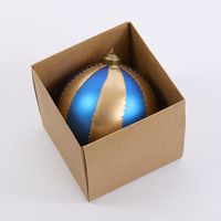 Carnival Bauble Large Blue & Gold