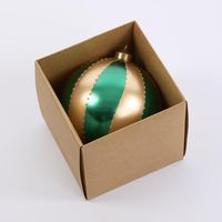 Carnival Bauble Large Green & Gold