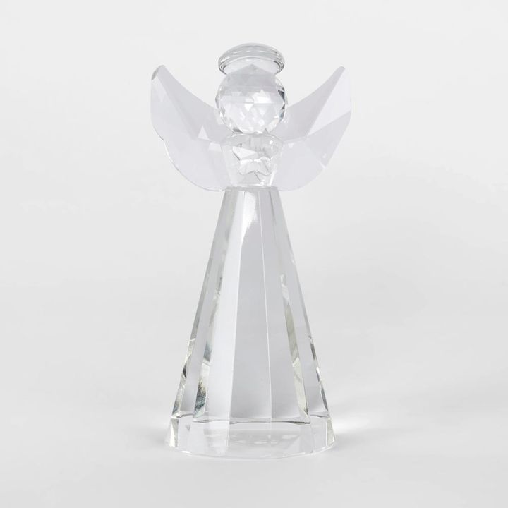 Lustre Glass Cut Angel Clear Medium