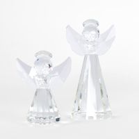 Lustre Glass Cut Angel Clear Medium