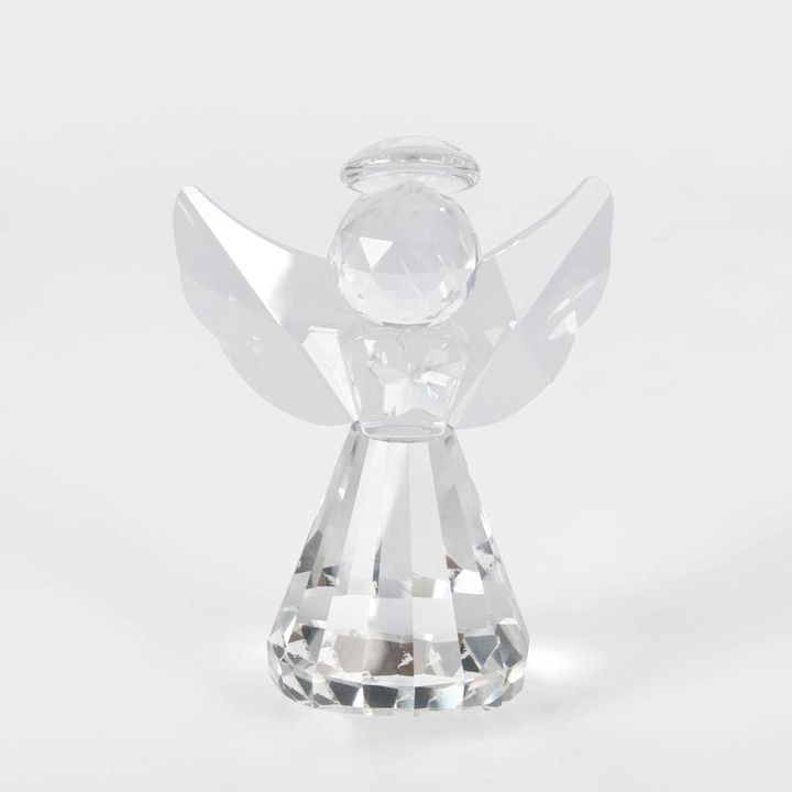 Lustre Glass Cut Angel Clear Small