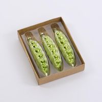 Sugared Peas in a Pod Decorations - Set of 4