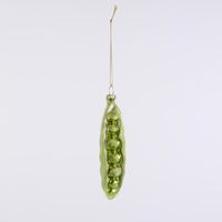 Sugared Peas in a Pod Decorations - Set of 4