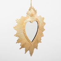 Sunburst Mirror Heart Hanging Decoration LGE