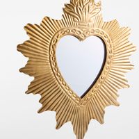 Sunburst Mirror Heart Hanging Decoration SML