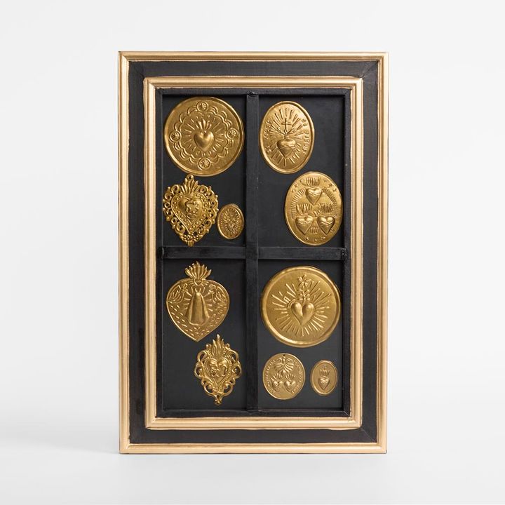 Framed Gilt Medallions