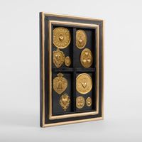 Framed Gilt Medallions