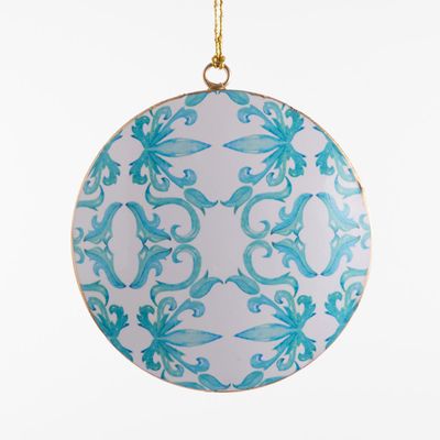 La Dolce Vita Blue Pattern Tree Decoration