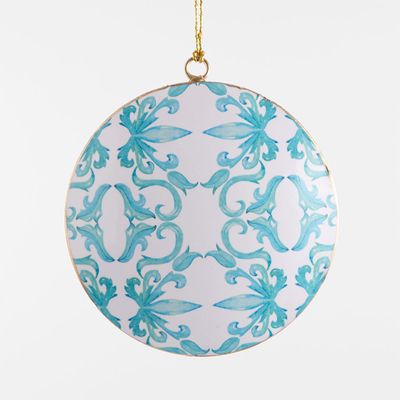 La Dolce Vita Blue Pattern Tree Decoration