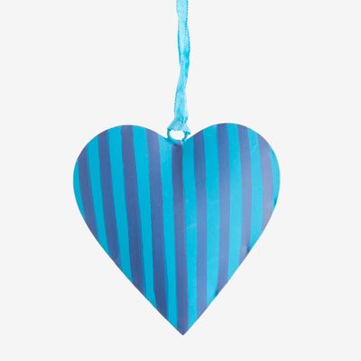 La Dolce Vita Heart Tree Decoration Small Blue