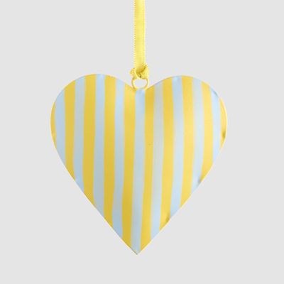 La Dolce Vita Heart Tree Decoration Small Yellow