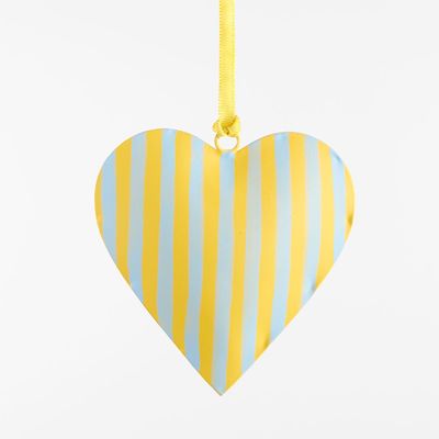 La Dolce Vita Heart Tree Decoration Small Yellow