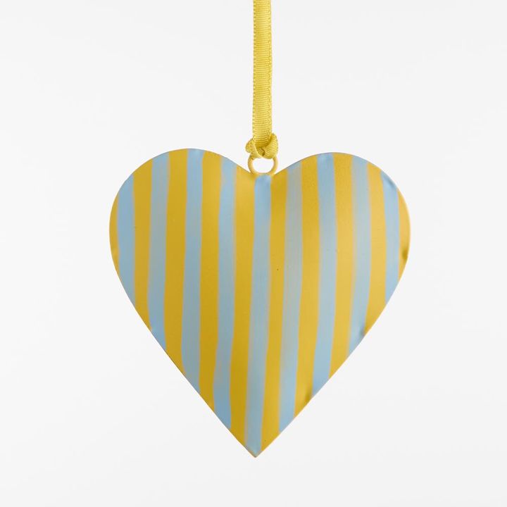 La Dolce Vita Heart Tree Decoration Small Yellow