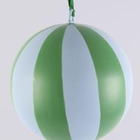 La Dolce Vita Striped Iron Bauble Small Green
