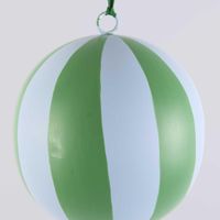 La Dolce Vita Striped Iron Bauble Large Green