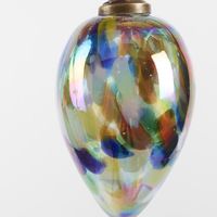 Handblown Speckled Glass Bauble