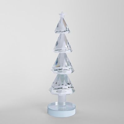 Crystal Glass Xmas Tree Clear