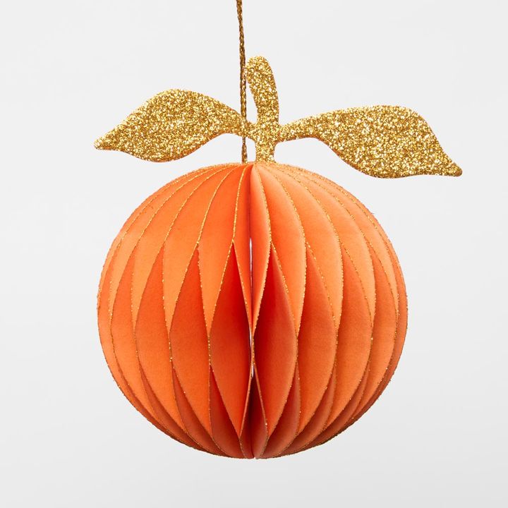 Paper Orange Hanging Decoration