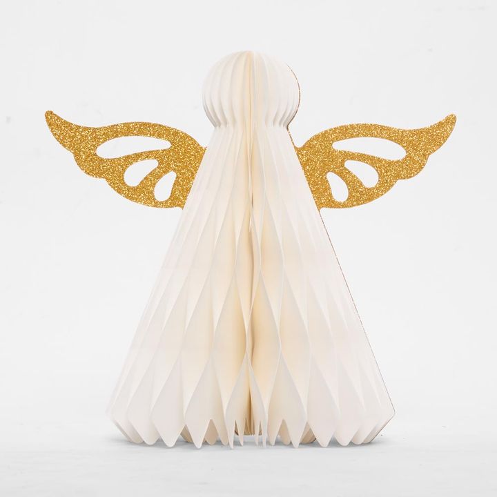 Paper Golden Angel Sitting