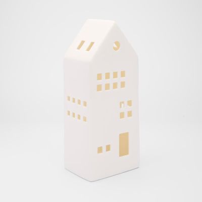 Light Up Porcelain House White Large