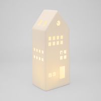 Light Up Porcelain House White Large