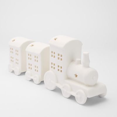 Light Up Porcelain Santa's Express Train