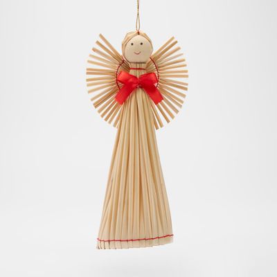 Natural Angel Tree Topper Decoration