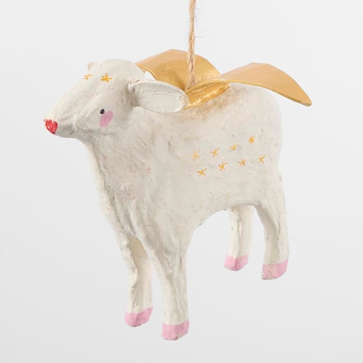 Mache Flying Sheep Tree Decoration