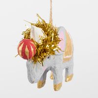 Mache Carnivale Elephant Tree Decoration