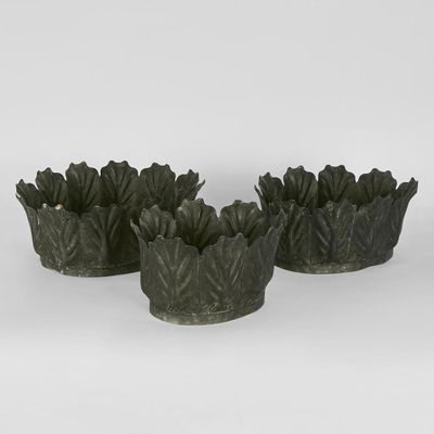 Kale Pots Set of 3 Charcoal