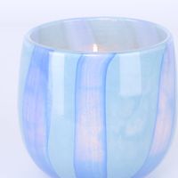 Dolce Vita Handblown Glass Vessel Light Blue & Blue