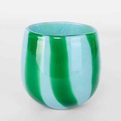 Dolce Vita Handblown Glass Vessel Blue & Green