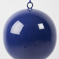 Glossy Iron Bauble Large Navy Blue