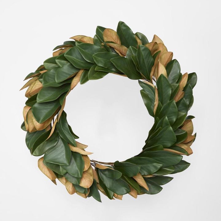 Splendour Magnolia Real Touch Wreath 80cm