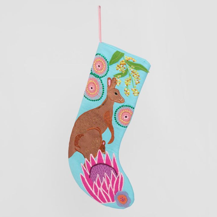 Kangaroo Stocking Light Blue