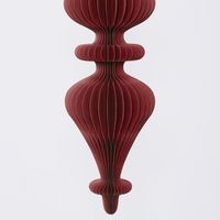 Giant Paper Cresting Finial Decoration Red