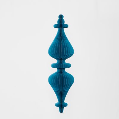 Giant Paper Spire Finial Decoration Teal