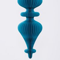 Giant Paper Spire Finial Decoration Teal