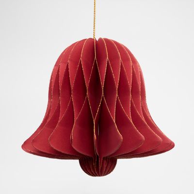 Paper Bell Decoration Red