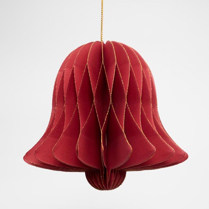 Paper Bell Decoration Red