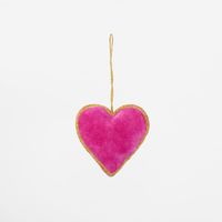 La Dolce Vita Fuchisa Heart Tree Decoration